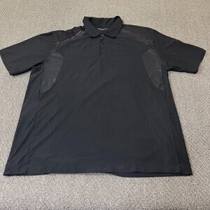 Nike Shirt Mens Large Black Sample Golf Polo Flawed